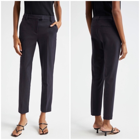 NWT Reiss Joanne Slim Navy Blue Trouser Pants Size 10 Regular - Picture 1 of 13